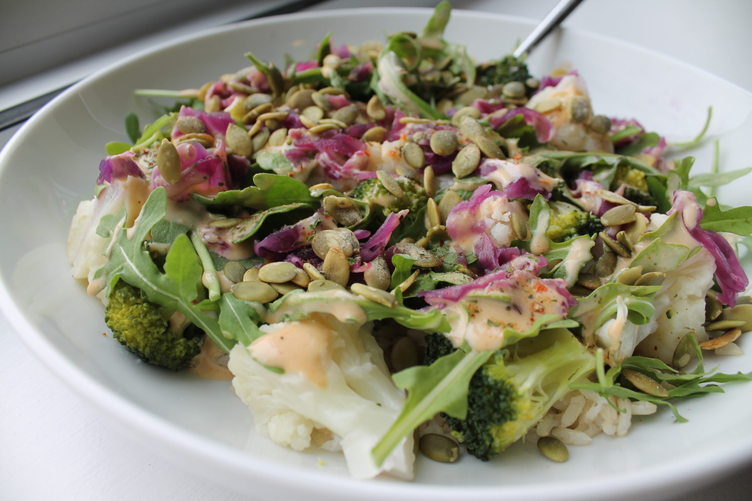 steamed veggie bowl