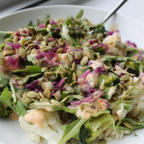steamed veggie bowl
