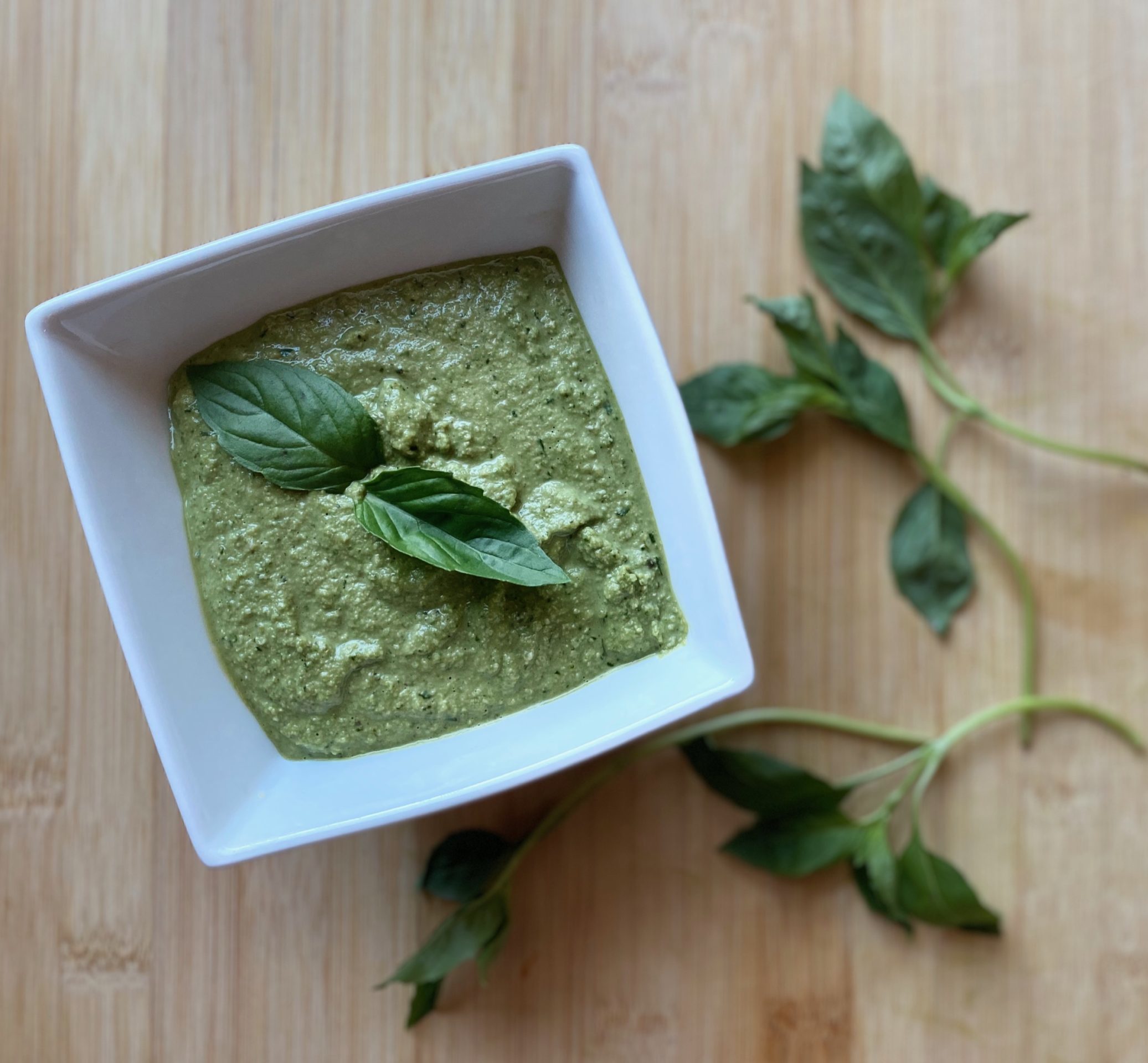 vegan cashew basil pesto